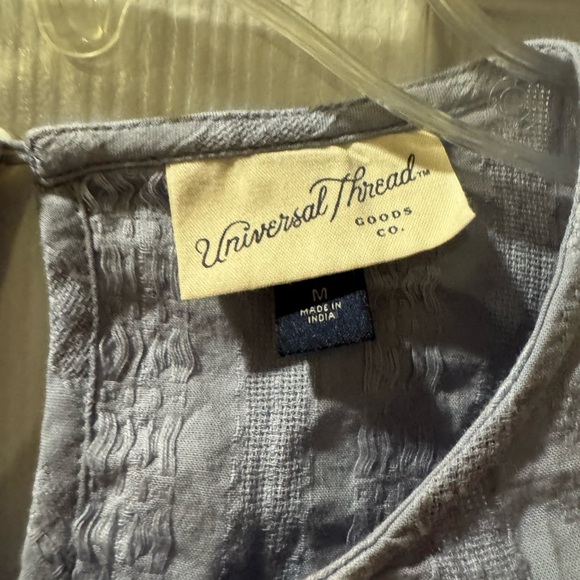 Universal thread long sleeve blue ruffle blouse - Picture 3 of 3